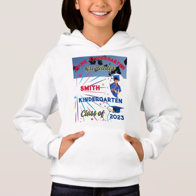 T-Shirt Hoodie, pullover, graduates,photo name  Hoodie (Front)