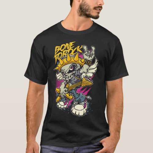 T_shirt hoodie rock skull vector clothing