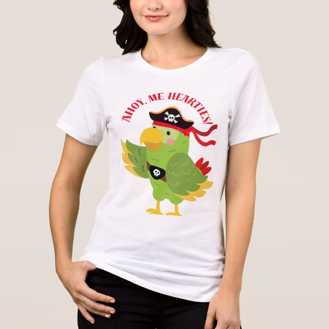 T-shirt / hoodies pirate Ahoy, me hearties design (Front)