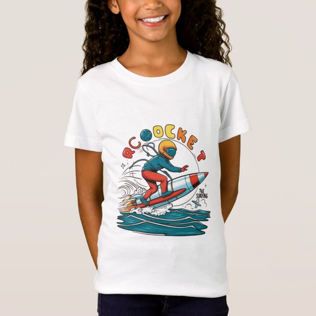T-shirt/ hoodies "Rocket Surfing" logo design (Front)
