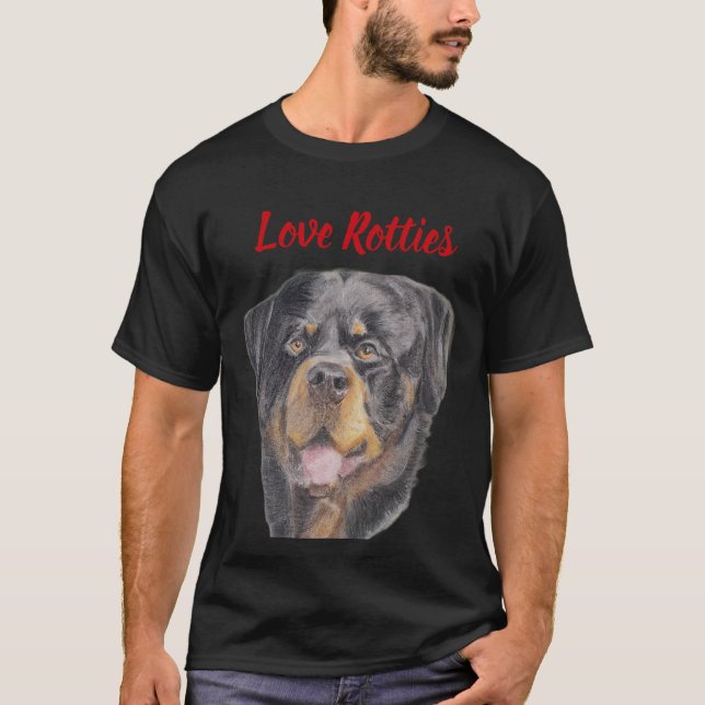 T-Shirt I love Rotties (Front)