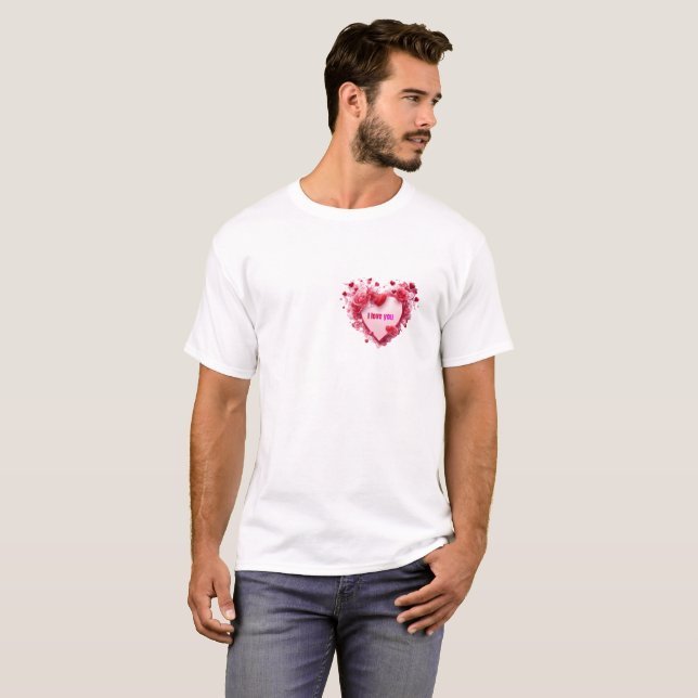 T-Shirt I love you. Heart (Front Full)