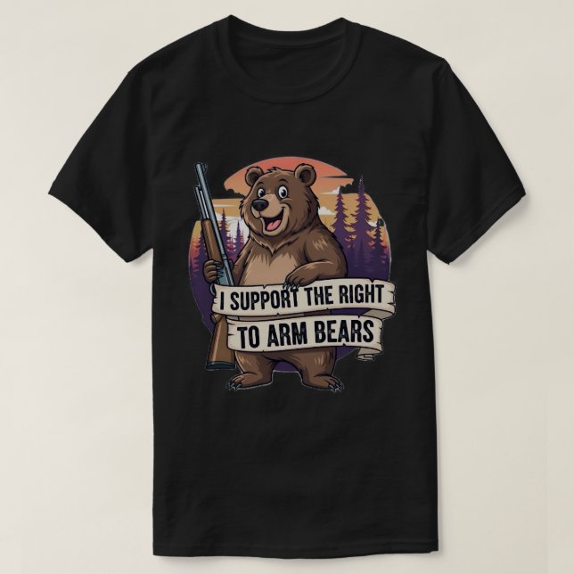 T-Shirt I supper the right to arm bears  (Design Front)