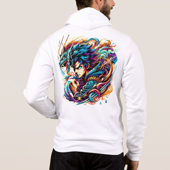 T-Shirt - Illustration Dragon Hoodie (Back)