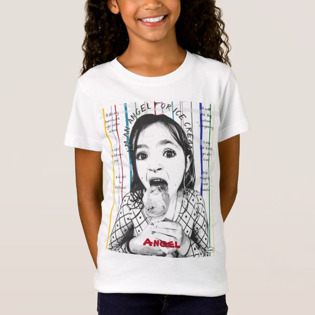 T-shirt I'm An Angel For Ice Cream - HAMbWG (Front)