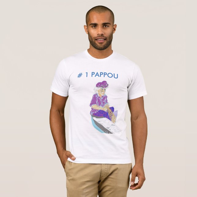 T-Shirt in Greek Grandfather/Pappou (Front Full)