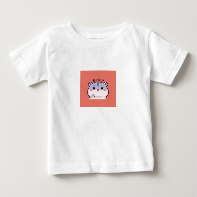 T-Shirt in Hello Kitty Print Design for Your Baby  (Front)