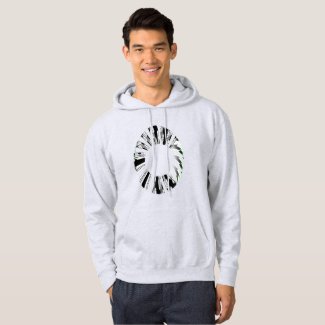 T-shirt in the form of a spiral circle for those w