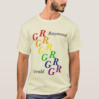 T-Shirt - Initals in Pride Colors