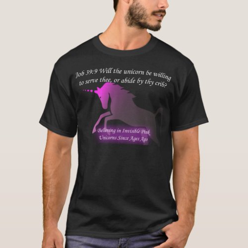 T_shirt Invisible Pink Unicorn