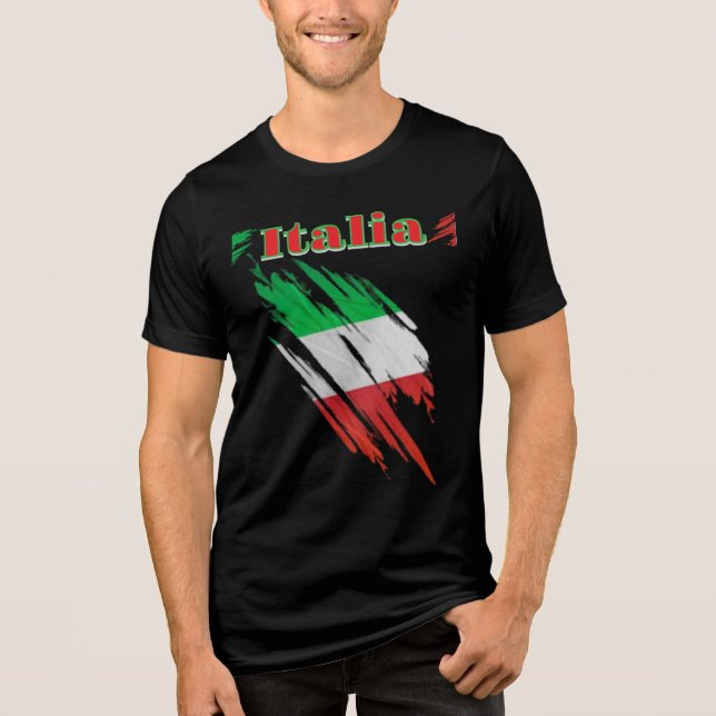 T-Shirt ITALIA Tri-Blend Shirt (Front)