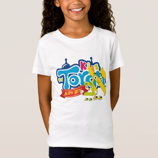 T-shirt jeunesse Kids n Torah style cartoon (Front)