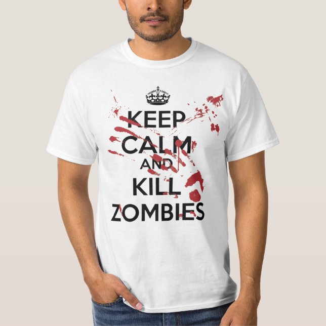 T-shirt Keep Calm and Kill Zombies (Front)