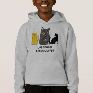 T-Shirt kids cat pictures for coffee lovers Hoodie