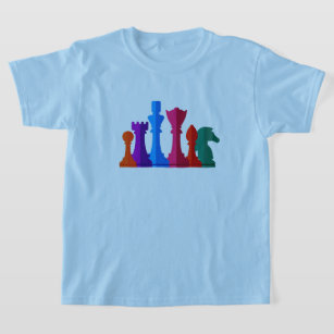  Kids I Play On ChessKid Blocky Tee Shirt Boy and Girl Chess  Fans : Clothing, Shoes & Jewelry