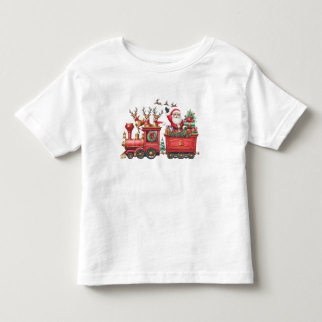 T-Shirt Kids’ Christmas Train T-Shirt (Front)