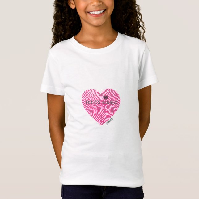 T Shirt Kids Heart French petits bisous (Front)