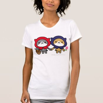 T-shirt - Kitty With A Friend by HIBARI at Zazzle