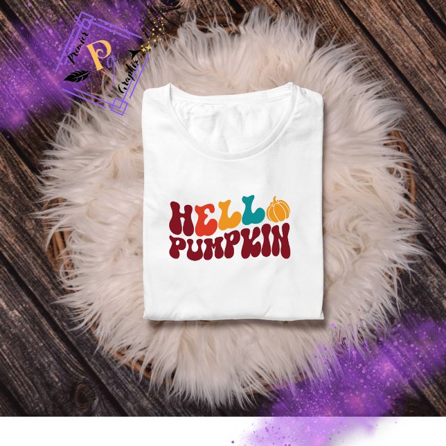 T-Shirt Ladies Hello Pumpkin  (Creator Uploaded)