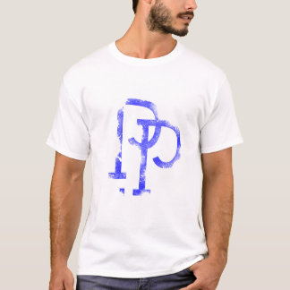 T-Shirt Letter P logo Design (Blue)