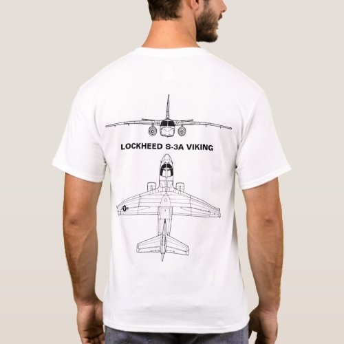 T_Shirt LOCKHEED S_3A VIKING B ON W