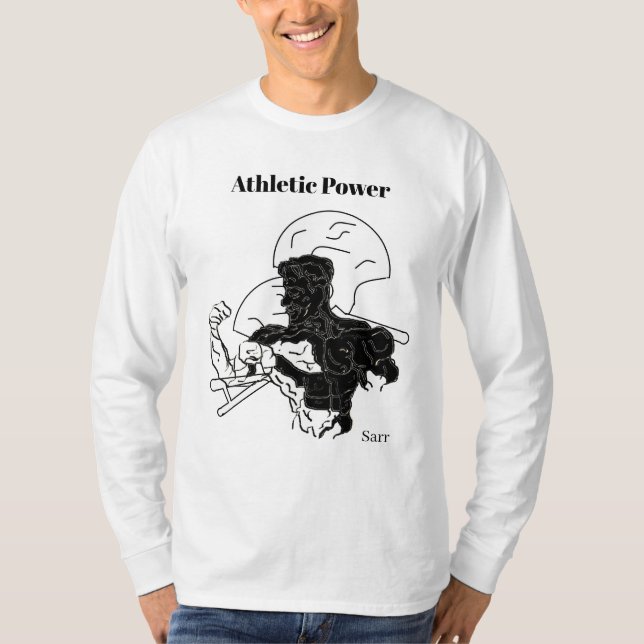 T-Shirt Long Sleeve : Athletic Power (Front)