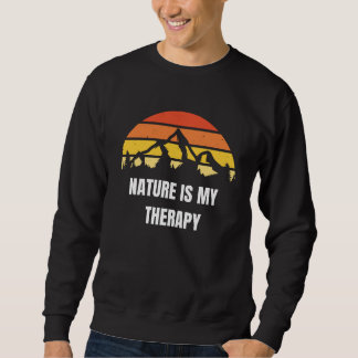 T-shirt long sleeves Nature is my therapy Sweatshirt