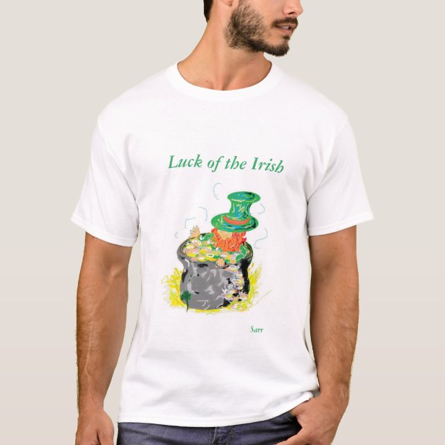 T-shirt Luck of the Irish/ Leprechaun (Front)