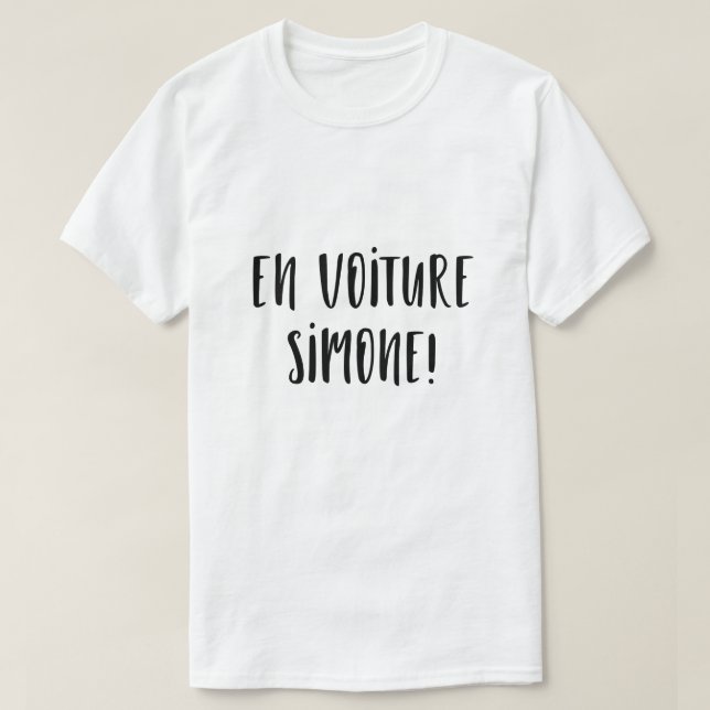 T-Shirt man By car Simone (Design Front)