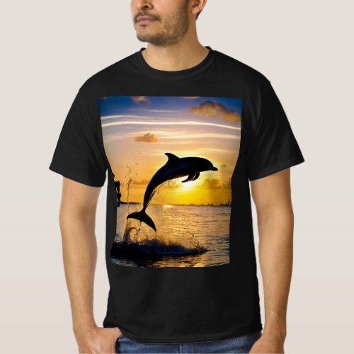 T_Shirt Mens Dolphin Design
