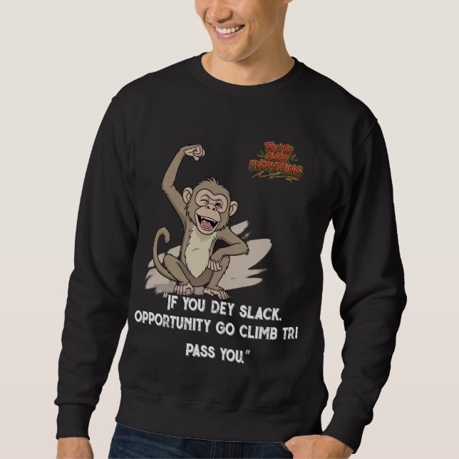 T-Shirt, Men's Hoodies Late Monkey–Honest Sinner (Front)
