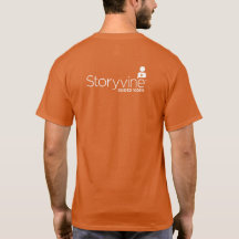 T-Shirt - Men's: Orange with Large SV Icon