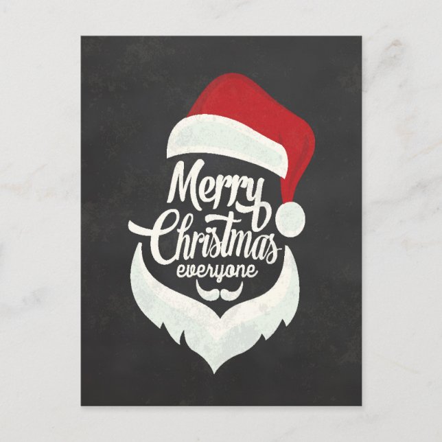 T Shirt Merry Christmas Holiday Postcard (Front)