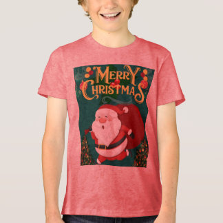 T-Shirt Merry Christmas Tri-Blend Shirt