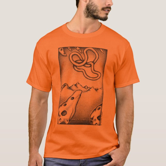 T-Shirt - Millennium - Orange - Janice Yudell (Front)