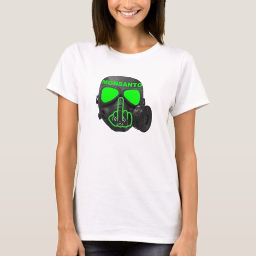 T_Shirt Monsanto Gas Mask Flip
