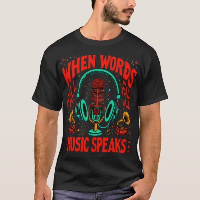 T-SHIRT MUSIC NEW FASHION DESIGNER TEE (Front)