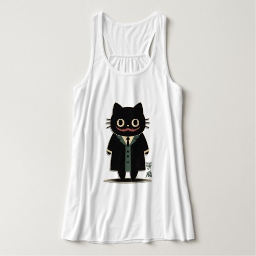 T_shirt Mysterious Black Cat in Pop Culture Suit Tank Top