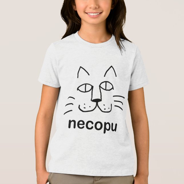 T-shirt necopu Tri-Blend shirt (Front)