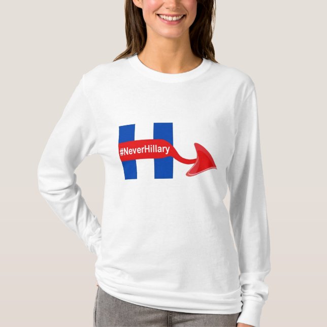 T-Shirt Never Hillary (Front)