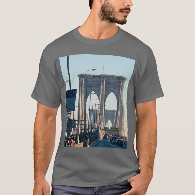 T-shirt New York The Brooklyn Bridge  (Front)