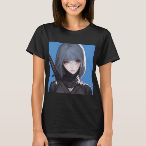 T_shirt Ninja Girls 3 Stylish Original Art Prin T_Shirt