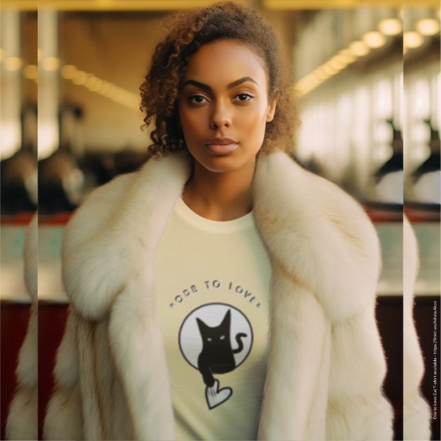 T-shirt - Ode to Love Cat by Poet Adiela Akoo (Ode to Love Cat T-shirt by Poet Adiela Akoo in creme. LOVE it? GET it! Get the cute tote too! <3)