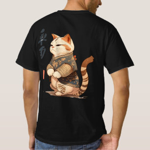 T-Shirt of a cat in Japanese style JIW