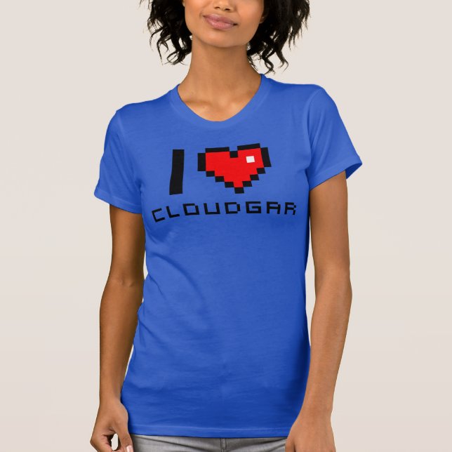 T-shirt of woman I love CLOUDGAR (Front)