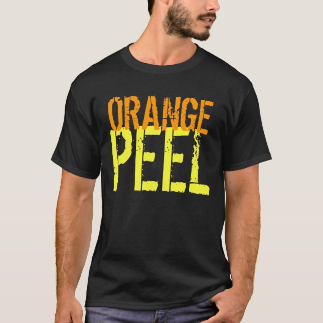 T-Shirt Orange Peel Funny Customizable Garment (Front)