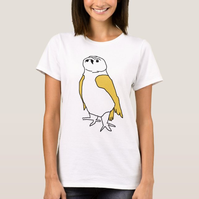 T-shirt - Owl with Yellow Wings (Front)