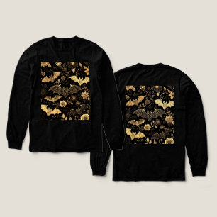 t-shirt pattern with golden bats Tri-Blend shirt