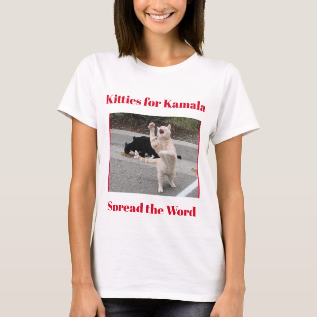 T-shirt:, photo:  Kitties for Kamala T-Shirt (Front)