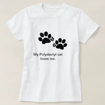 T-shirt - Polydactyl cat paws - women (Design Front)